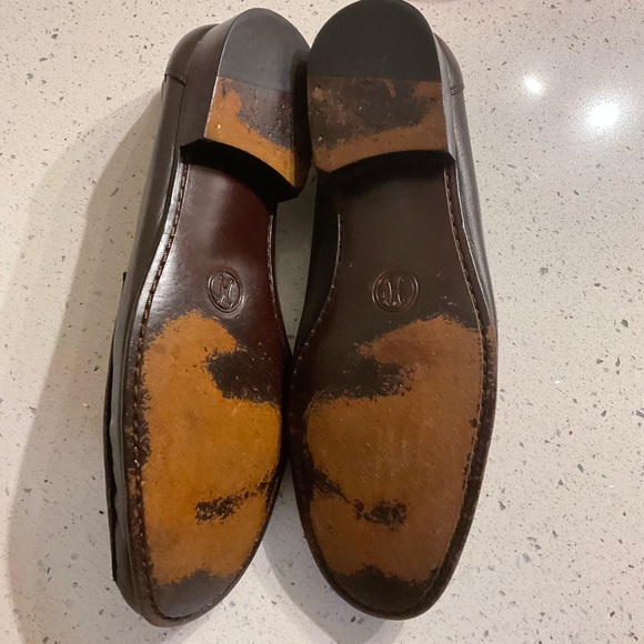 Cole Haan Dark Brown Leather Slip-On Loafers - Picture 4 of 6